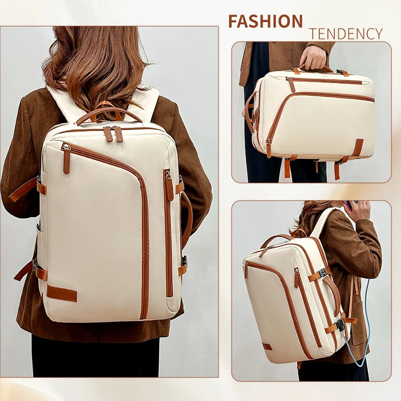 Unisex Large-Capacity Business & Travel Backpack - Stylish & Durable