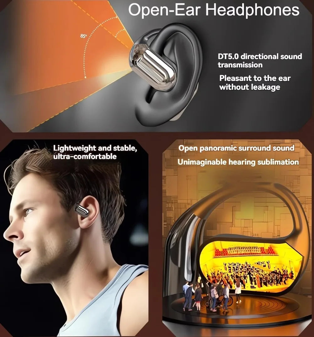 AI Translation Earbuds | Bluetooth 5.3 Open Ear Headphones