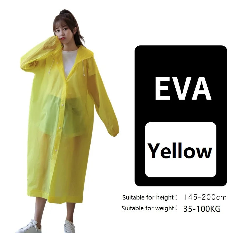 Women's Waterproof Raincoat | Lightweight Folding Poncho for Rainy Days