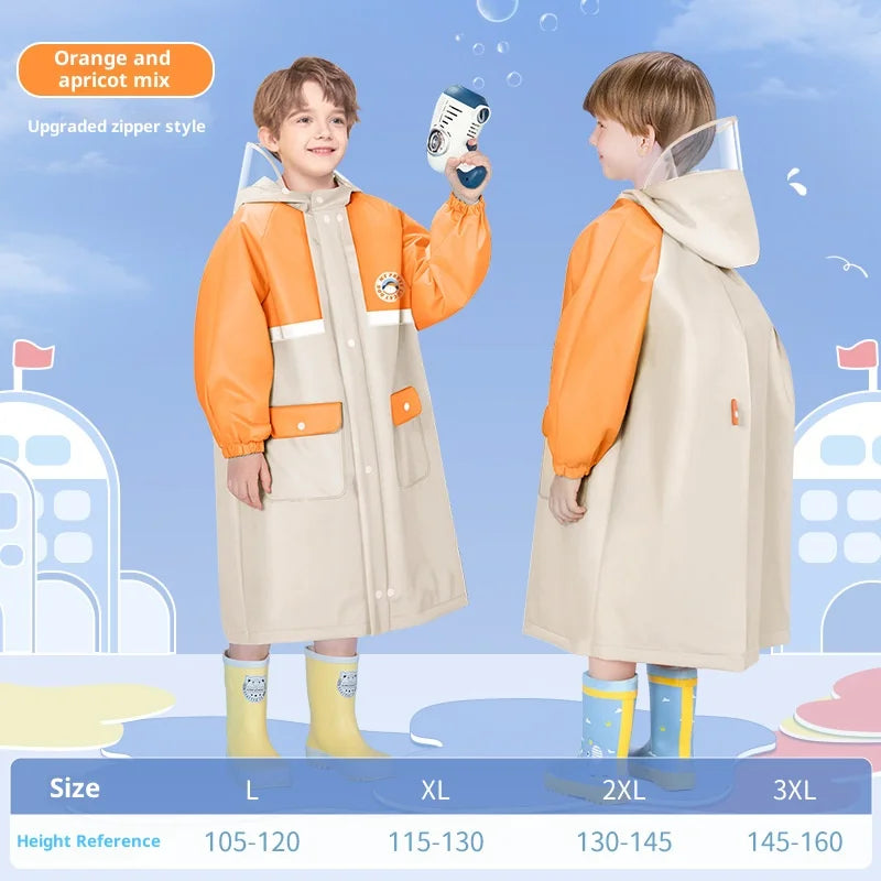 Children's Waterproof Raincoat with Fun Backpack | Stylish & Durable