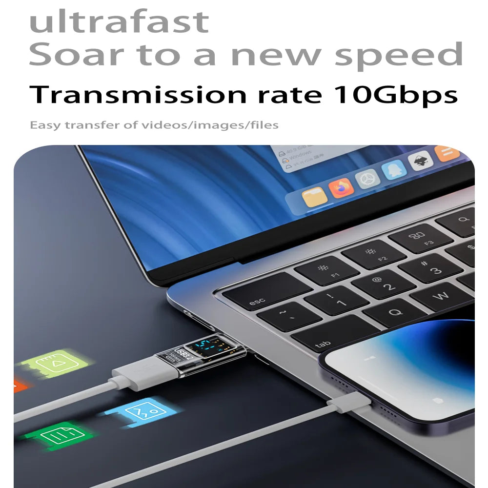 USB 3.2 Digital Display Adapter | Fast Charging USB C Converter