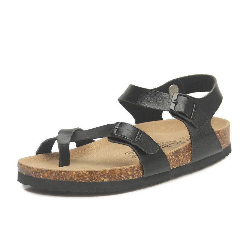 Fashion Casual Cork Sandals for Women | Summer Beach Gladiator Shoes