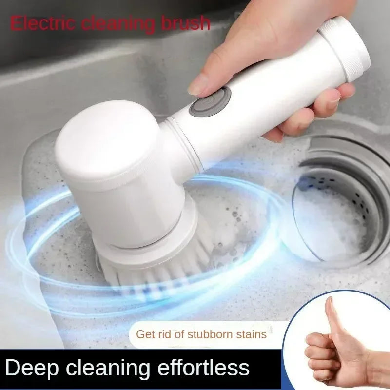 Cordless Electric Spin Scrubber with 5 Brush Heads | Ultimate Cleaning Tool