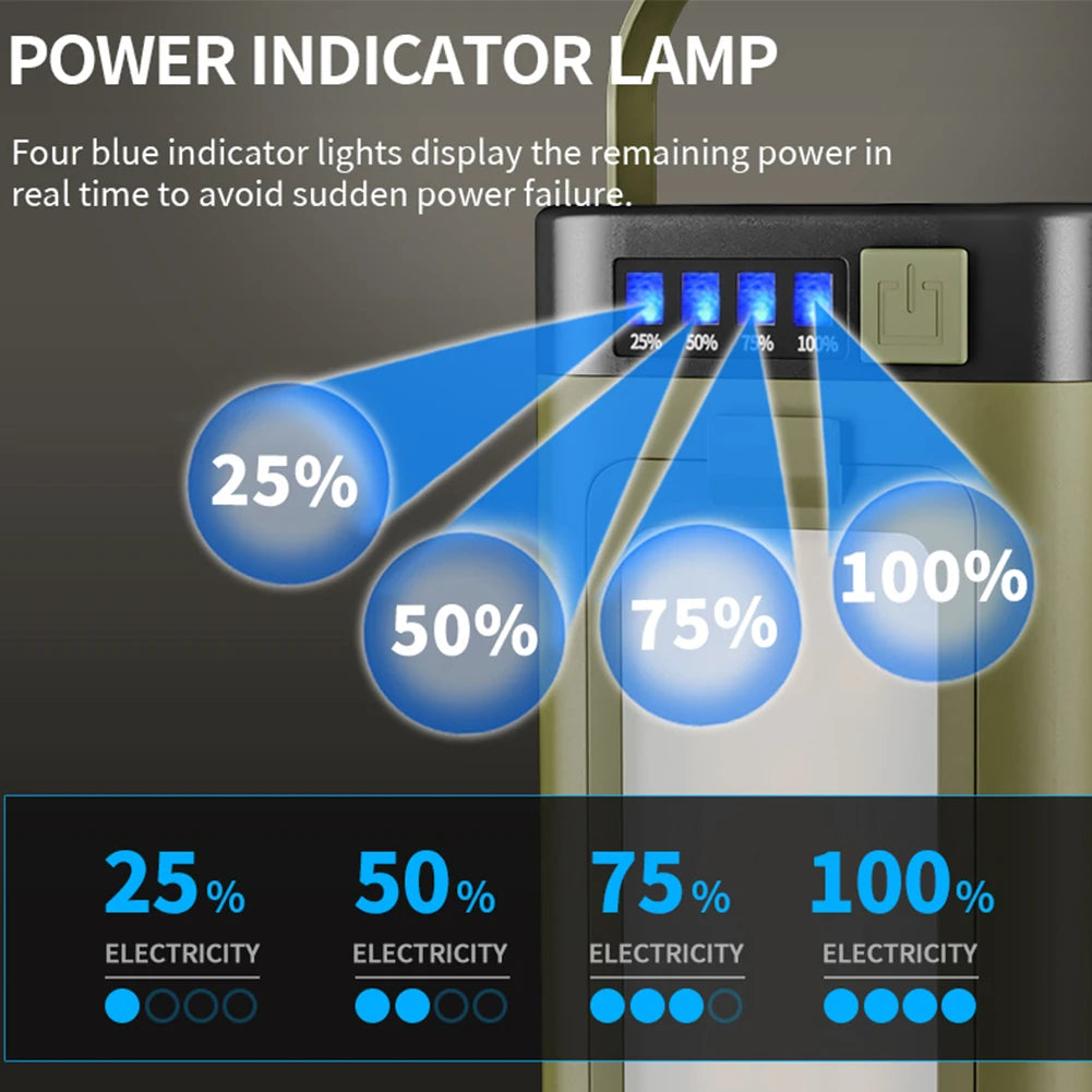 Rechargeable Waterproof Solar Camping Lantern | Portable & Foldable