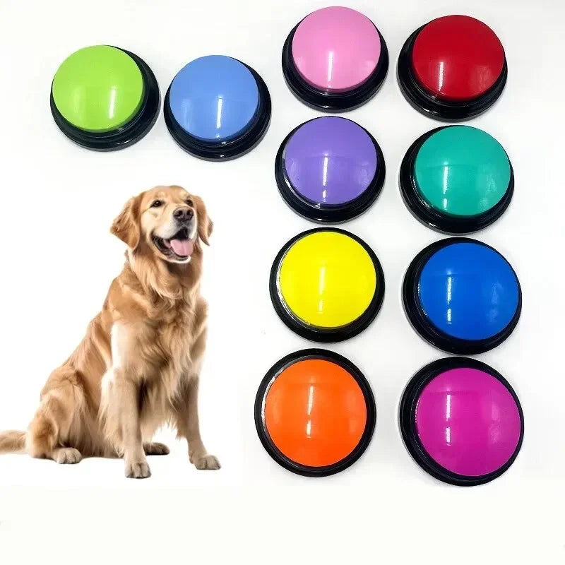 Interactive Recordable Dog Toy | Travel Talking Button for Pets