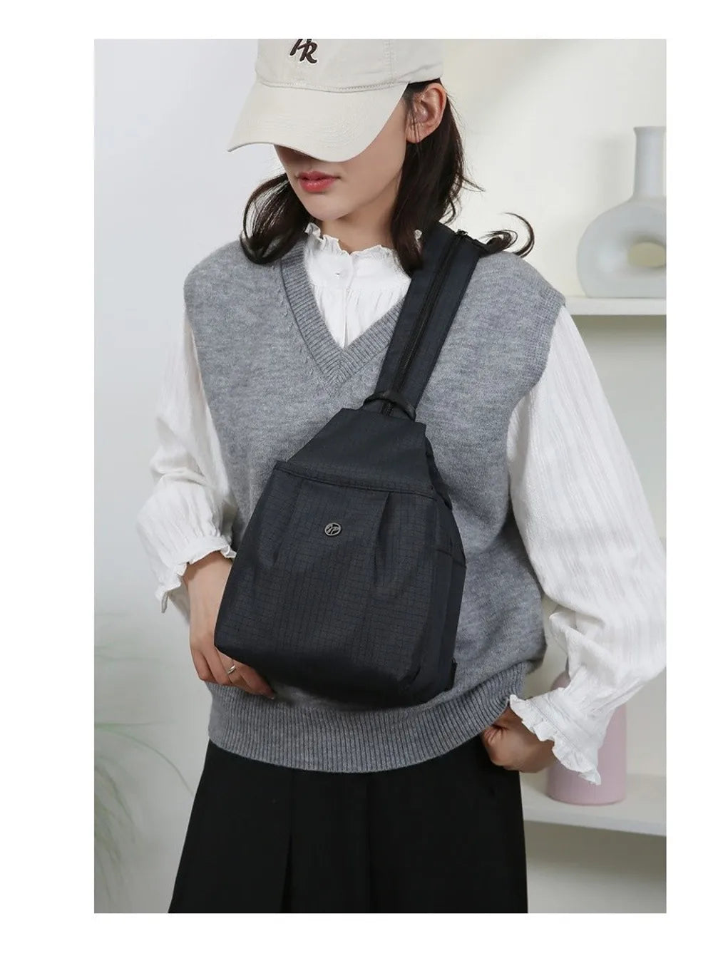 Large Capacity Waterproof Oxford Fabric Backpack for Travel & Hiking