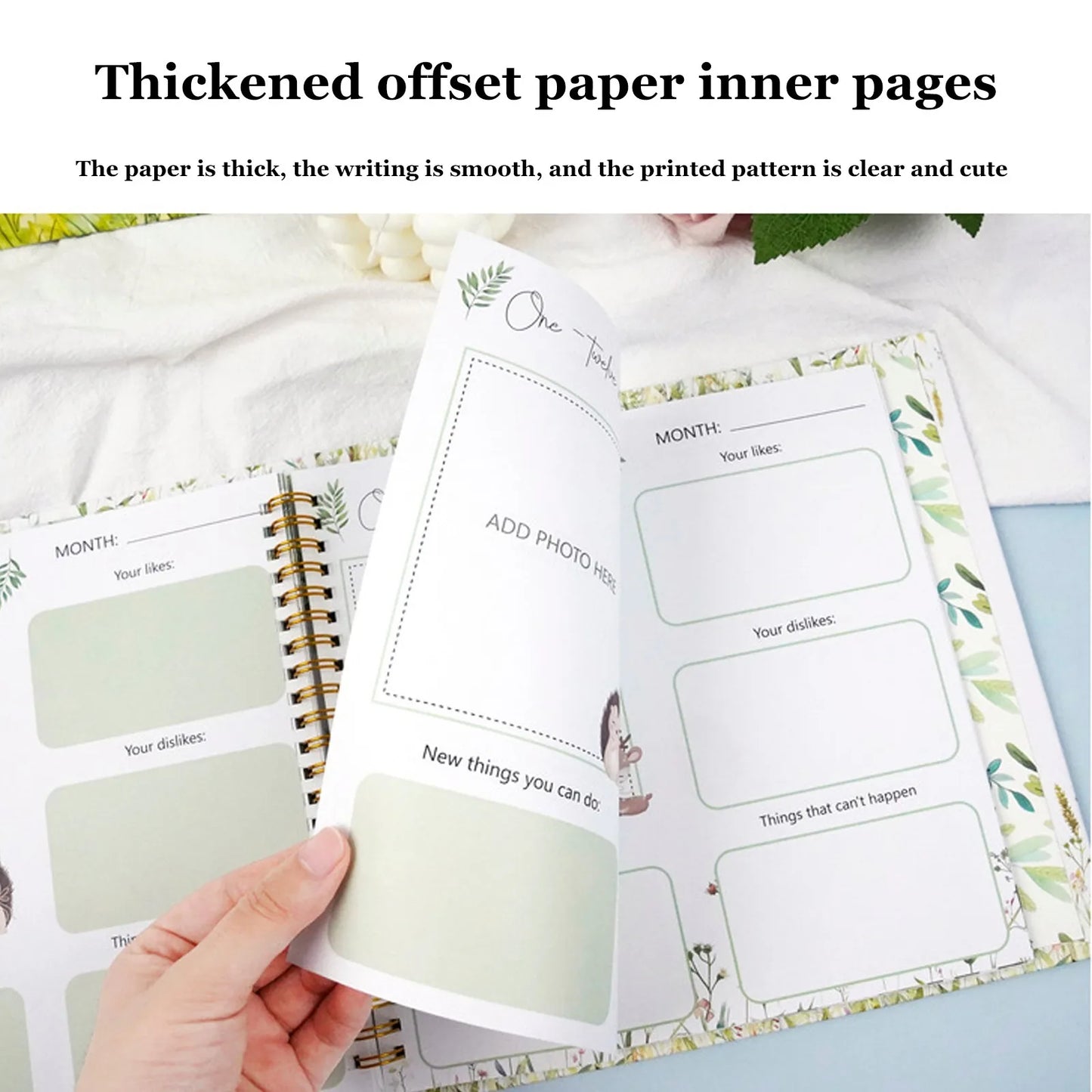 Baby Memory Book | Keepsake Pregnancy Diary for Growth Milestones