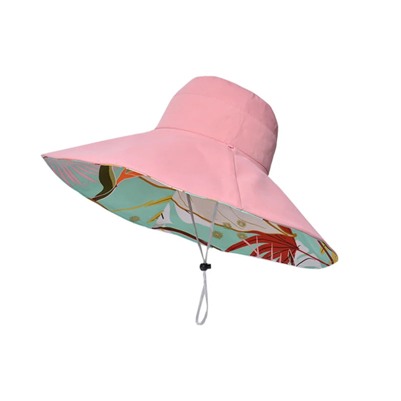 Women's Double-Sided Cotton Fisherman Hat | Sun Protection Hat