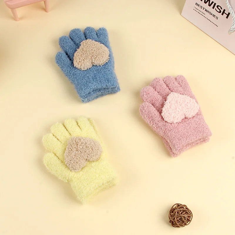 Kids Winter Fleece Gloves | Cozy Plush Mittens for Cold Weather