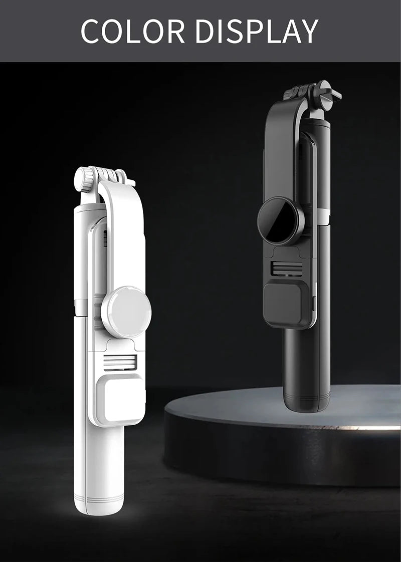 Extended Selfie Stick Tripod with Wireless Bluetooth Remote & LED Light