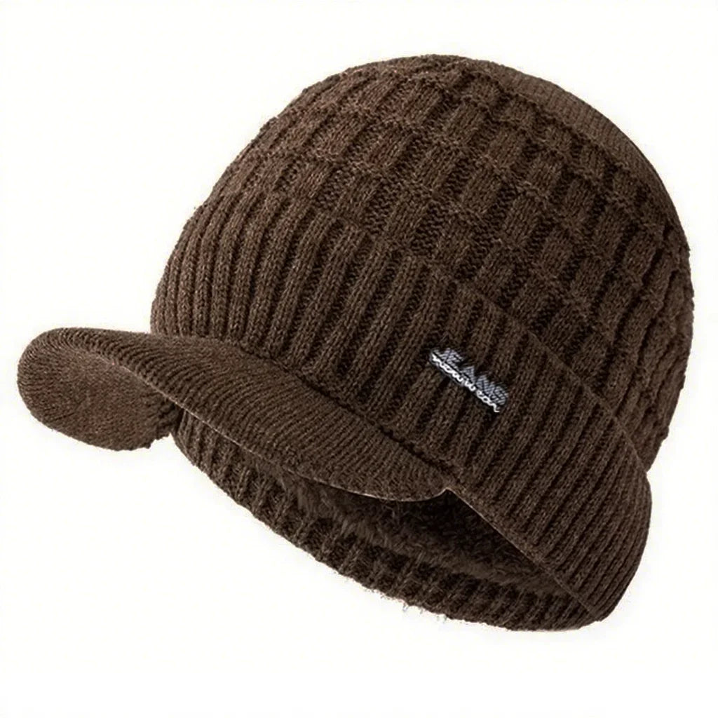 Unisex Plush Fleece Lined Beanie Hat | Warm Winter Cap for All