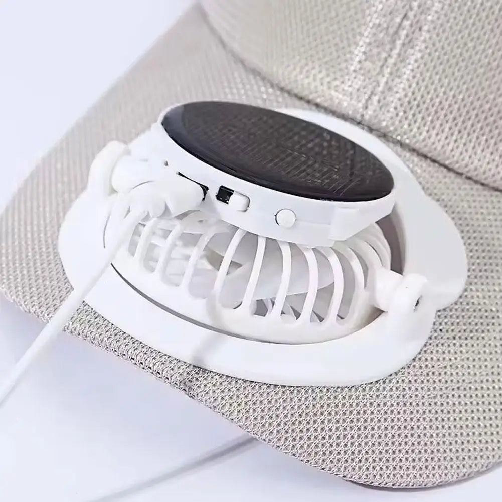 Breathable Summer Mesh Baseball Hat with Solar Fan & UV Protection