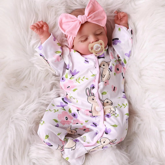 18-Inch Realistic Newborn Baby Reborn Doll with Accessories