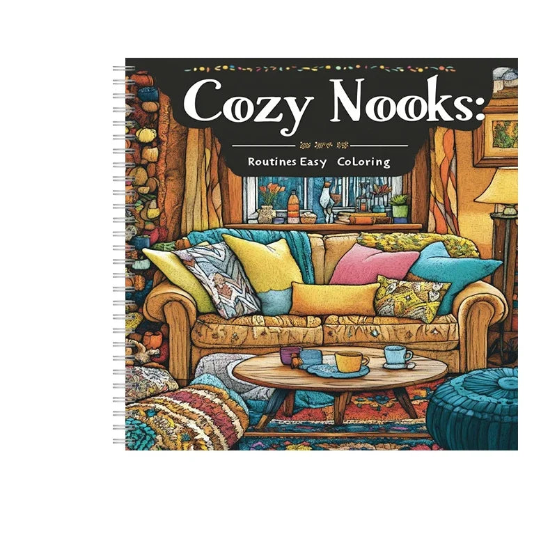 Floral Antique Coloring Book for Adults | Stress Relief & Relaxation
