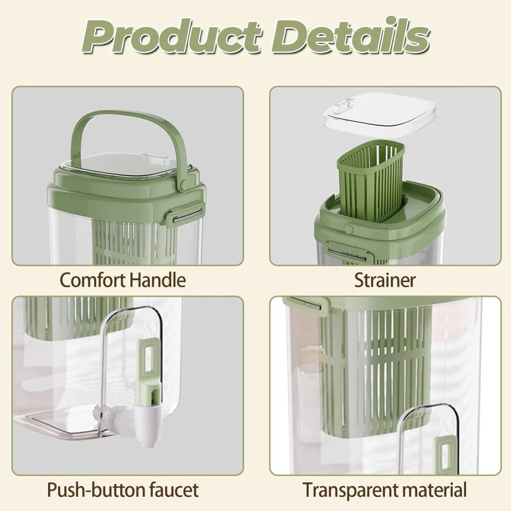 Large Capacity Portable Beverage Dispenser with Faucet