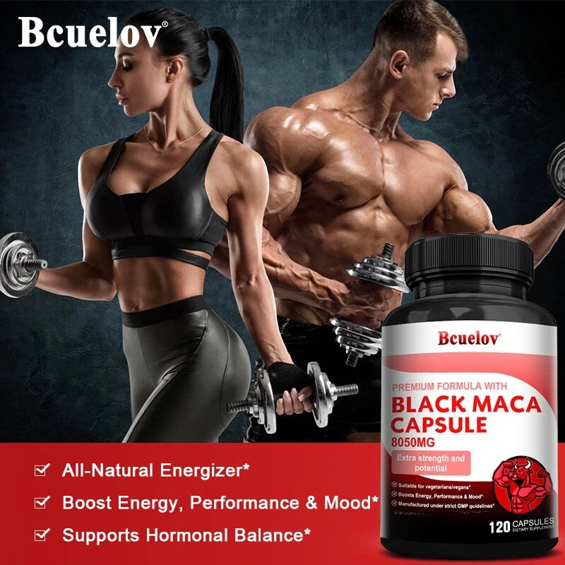 Powerful Maca Supplement for Energy & Endurance | Vegan Capsules
