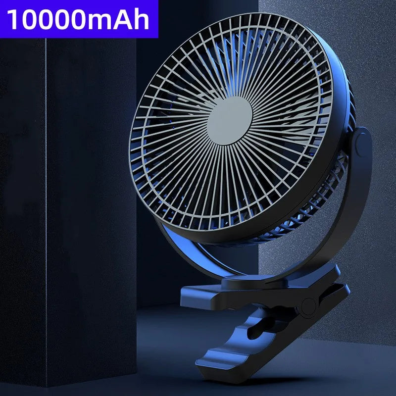 Portable USB Charging Wireless Electric Fan | 10000mAh Battery