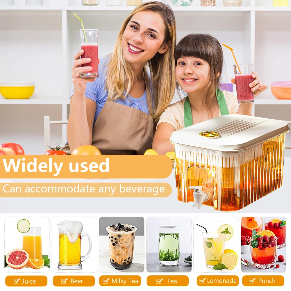5L Cold Water Kettle with Faucet | Portable Juice Dispenser