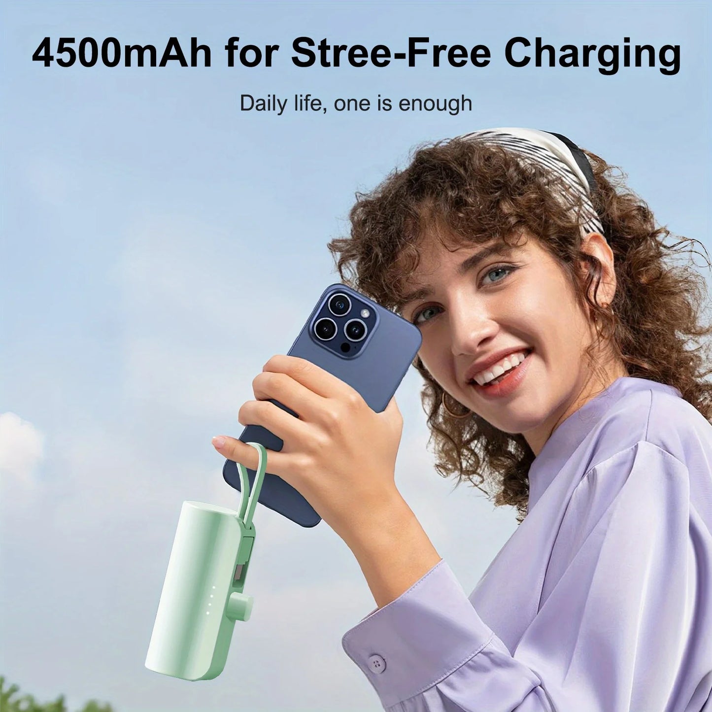 Mini Portable Power Bank 20000mAh | Dual USB-C Charger