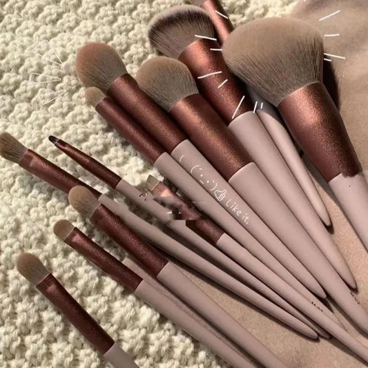 13-Piece Professional Makeup Brush Set | Flawless Application Tools