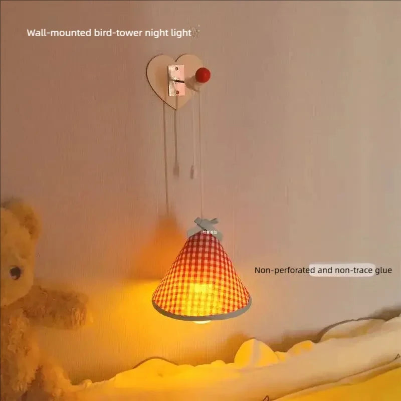 Linda luz nocturna recargable | Acogedora lámpara para habitaciones infantiles