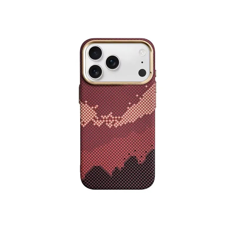 Magnetic Carbon Fiber Phone Case for iPhone 17 16 15 Pro Max