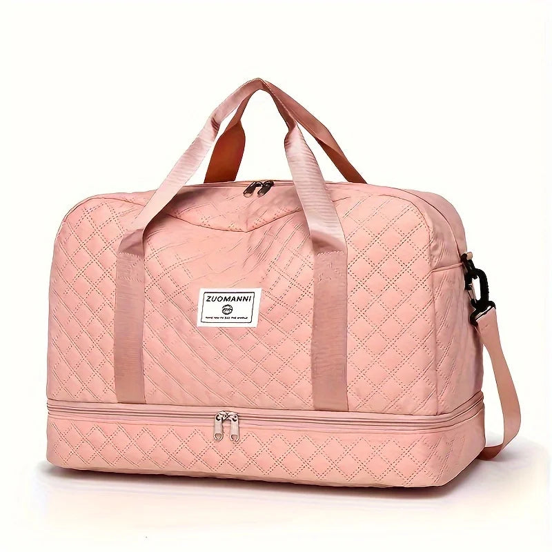 Large Capacity Luxury Duffel Bag | Travel Gym Tote with Pockets
