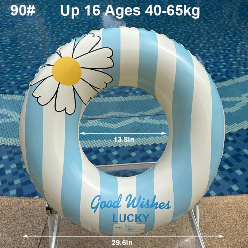 Inflatable Pool Float Ring | Perfect for Kids & Adults Summer Fun