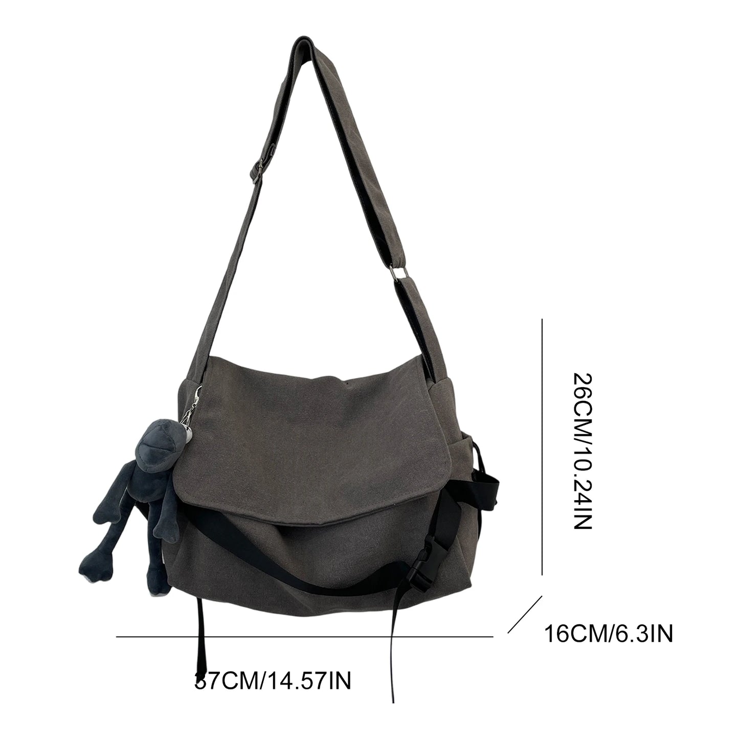 Men's Adjustable Nylon Messenger Bag | Versatile Hobo Crossbody