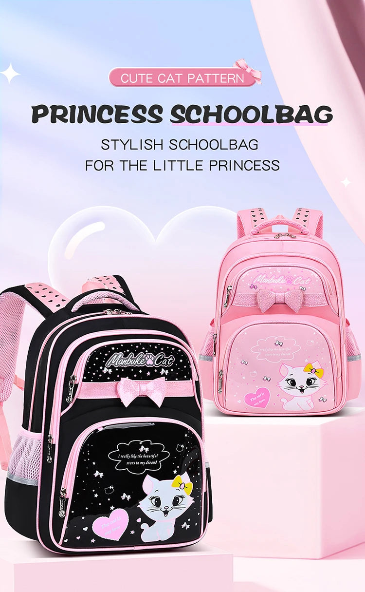 Cute Kitten Shoulder Bag | Adorable Backpack for School Girls