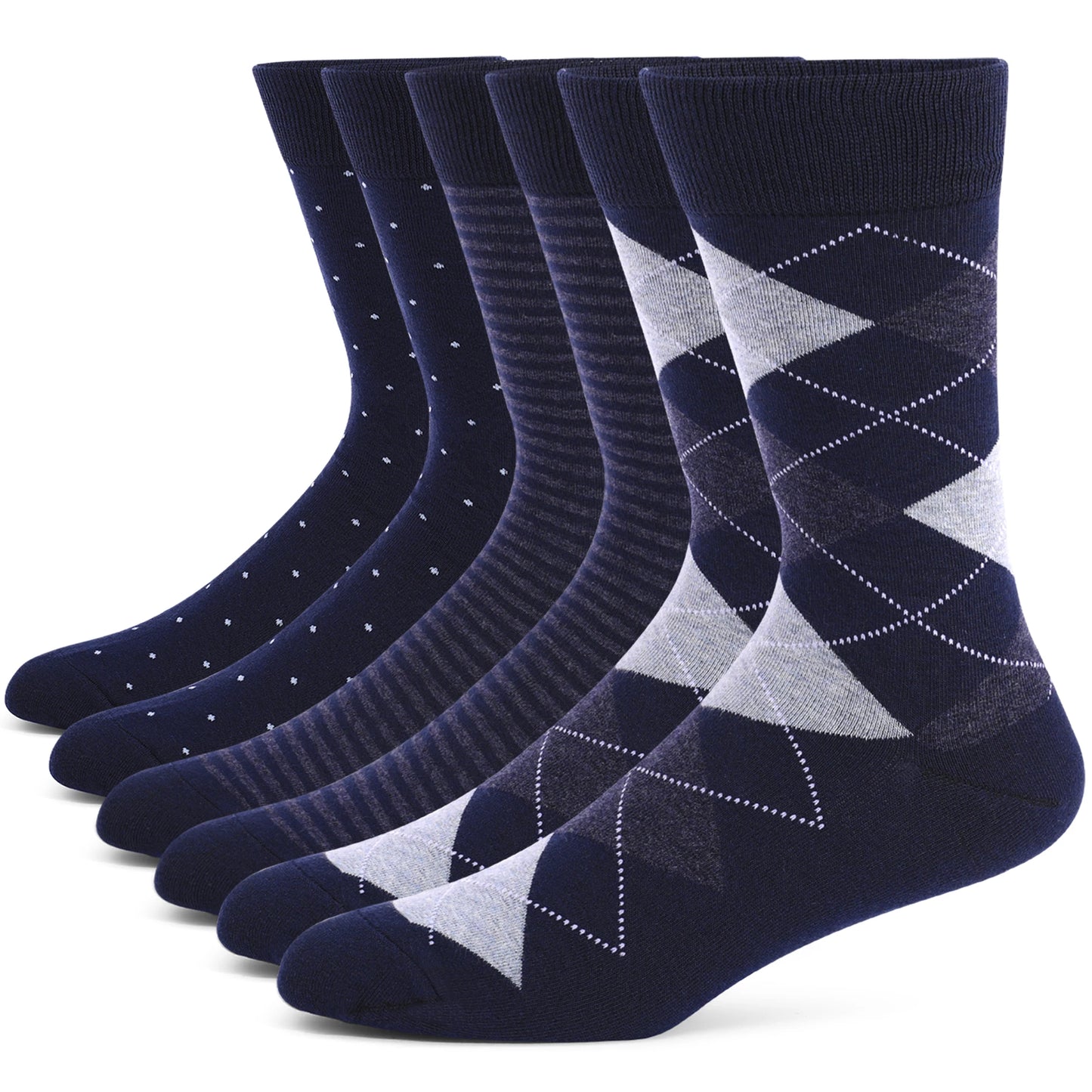 Men's Dress Socks | Breathable Cotton Crew Socks for All Occasions