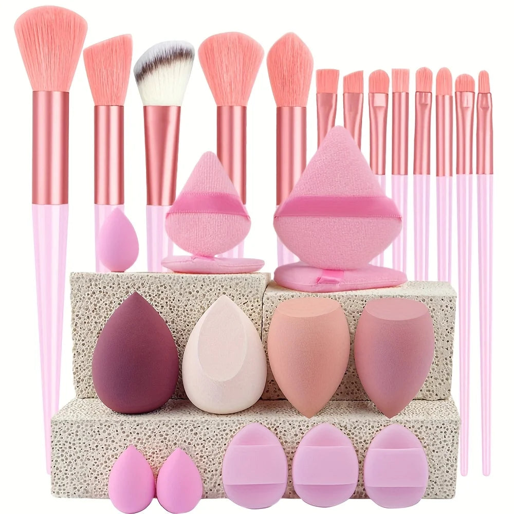 13-29 Piece Makeup Brush Set | Essential Professional Makeup Kit