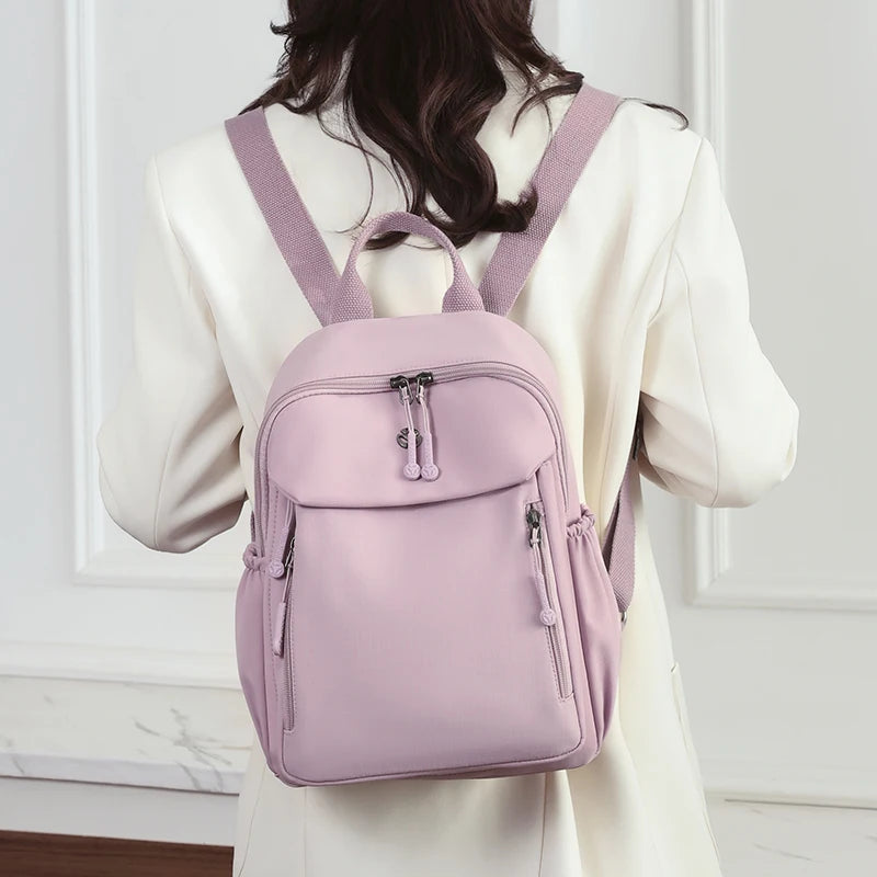 Durable Waterproof Nylon Backpack for Women | Travel & School