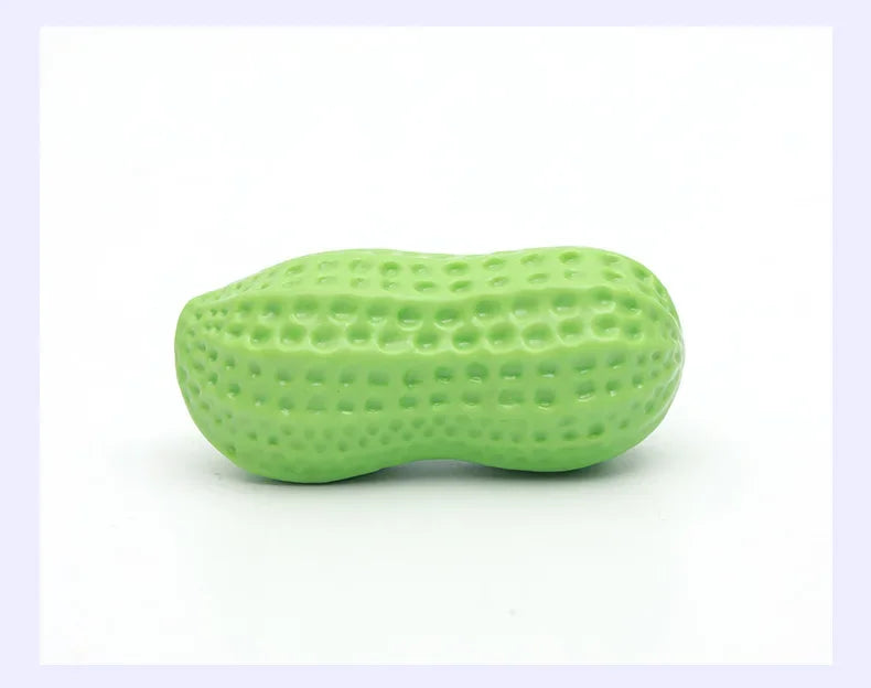 Interactive Dog Chewing Toy | Peanut Shaped Squeaker for Teeth Care