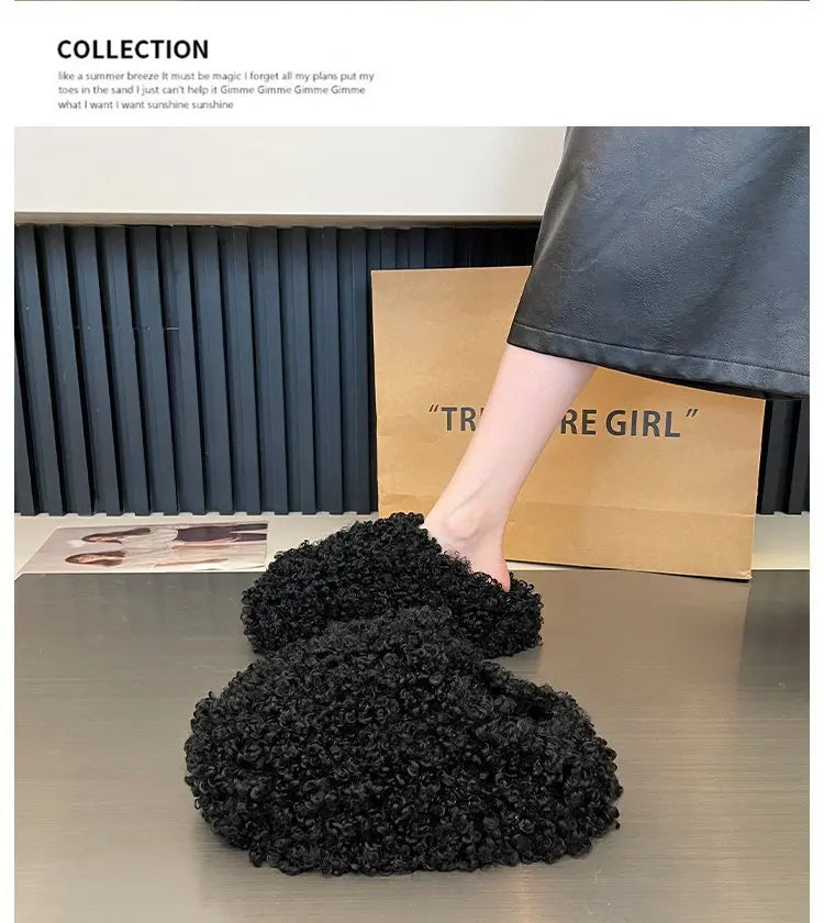 Warm Plush Velvet Slippers | Cozy Lightweight Home Footwear