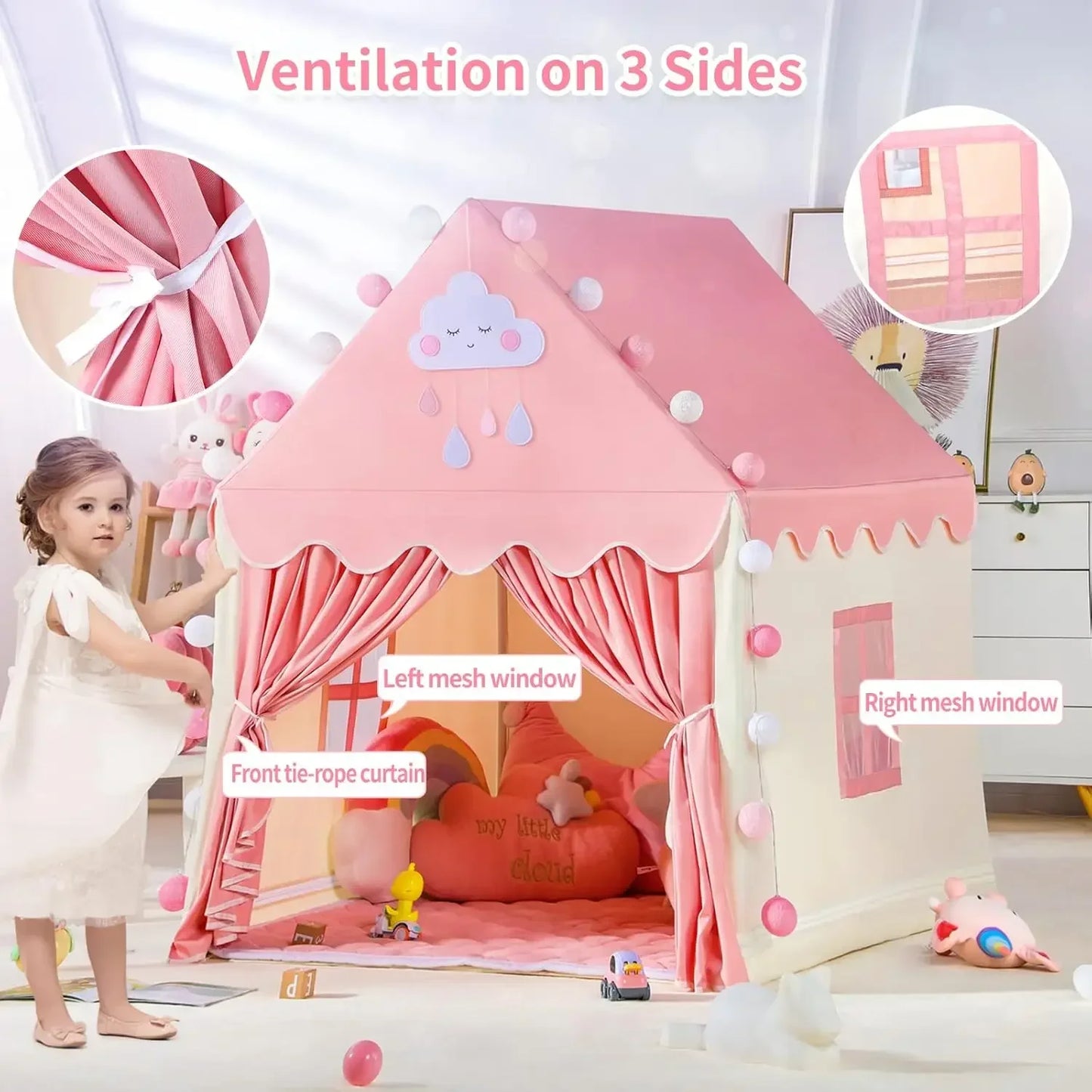 Children's Princess Castle Play Tent | Indoor Outdoor Fun