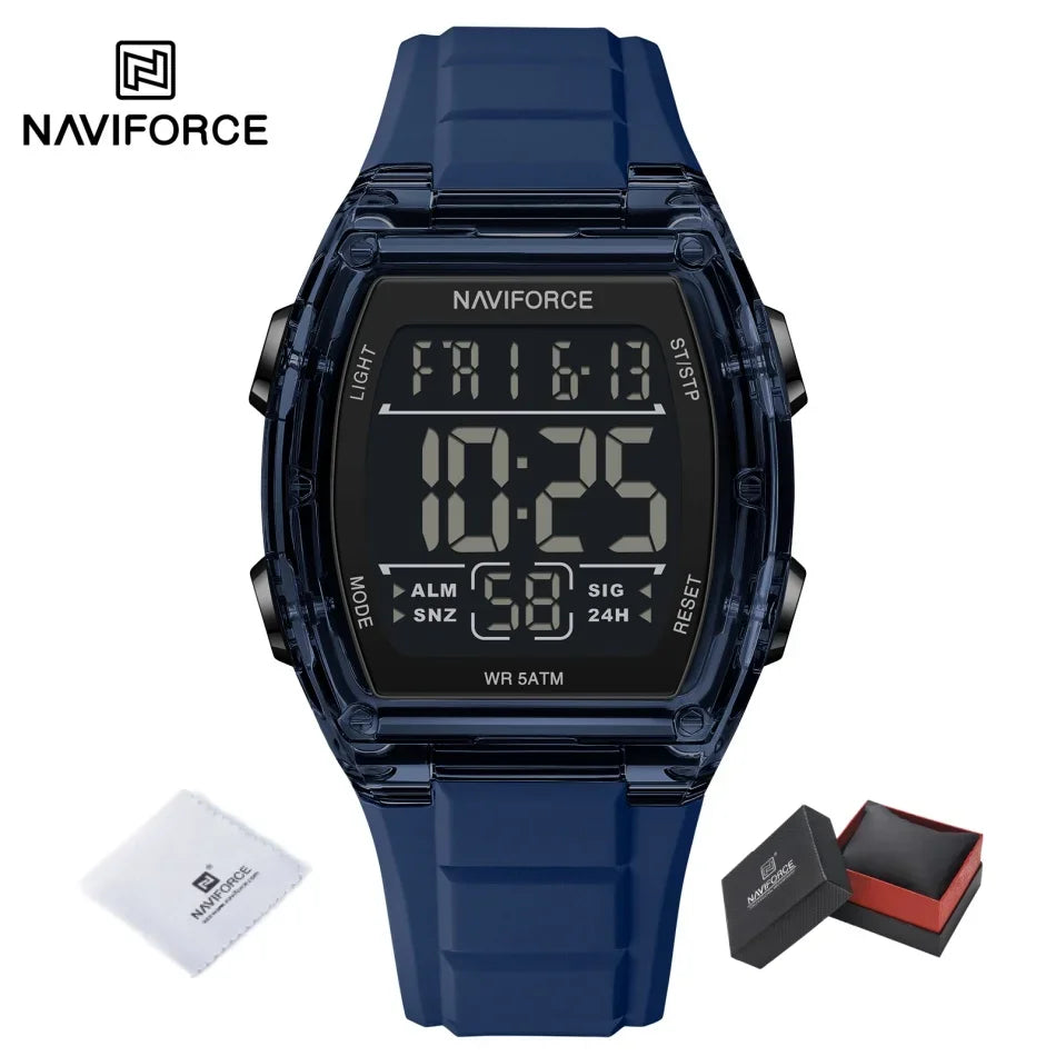Luxury Digital Sport Watches for Men | Waterproof Silicone Band