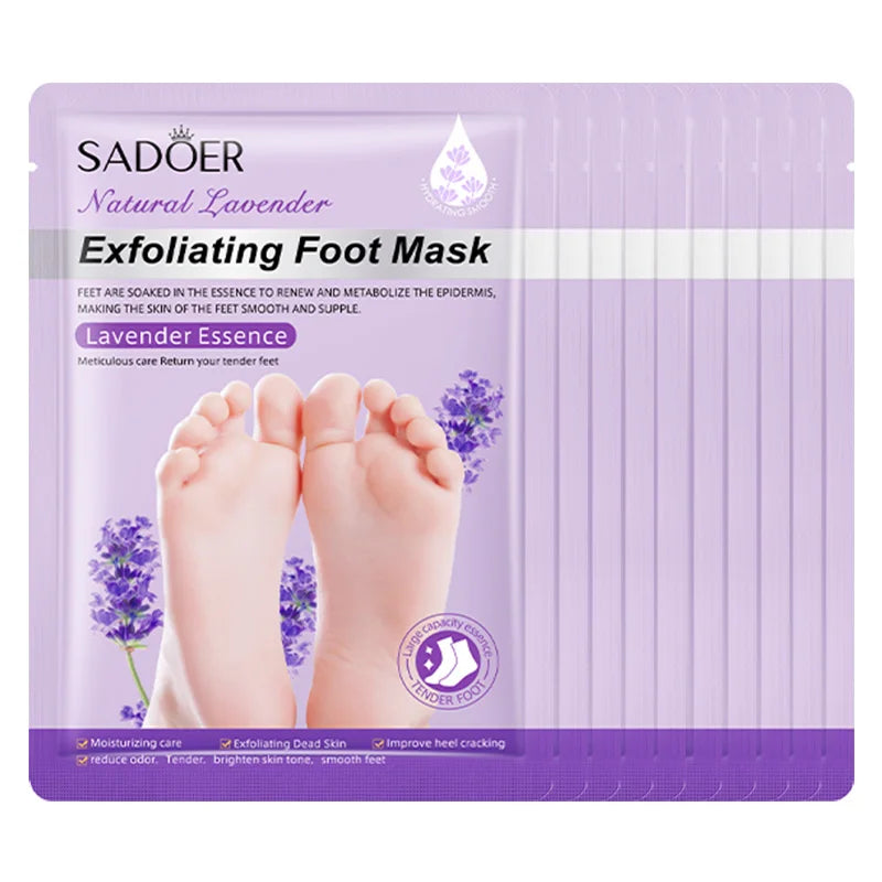 Moisturizing Lavender Foot Mask | Exfoliating Foot Care Treatment
