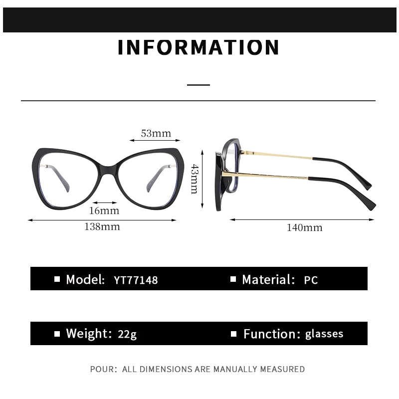 Women’s Vintage Cat Eye Myopia Glasses | Stylish Eyewear for All