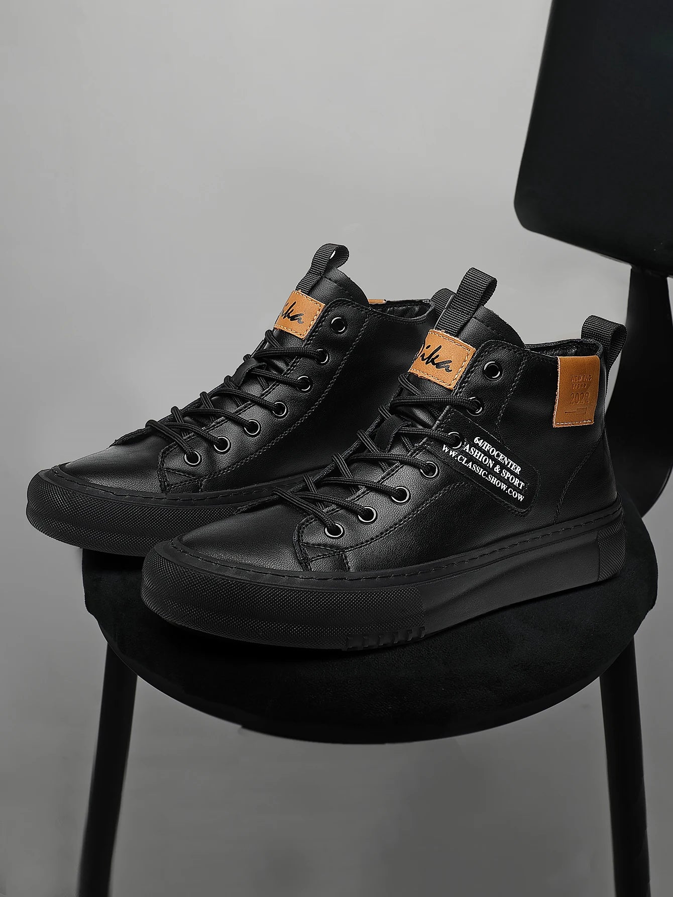 Men's High-Top Fashion Sneakers | Trendy Autumn & Winter Shoes