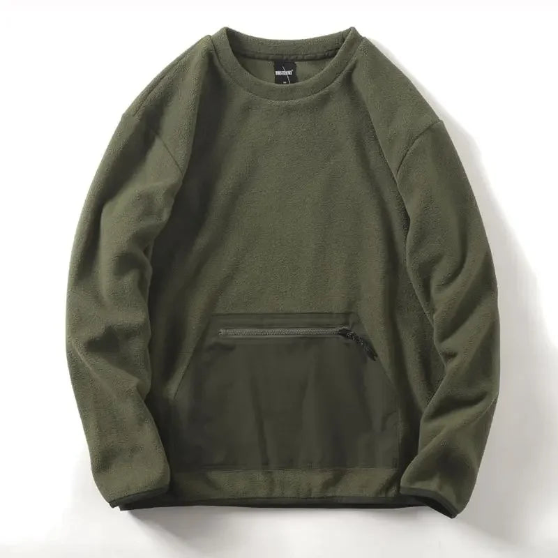 Men's Warm Fleece Pullover Hoodie | Casual Autumn Winter Top