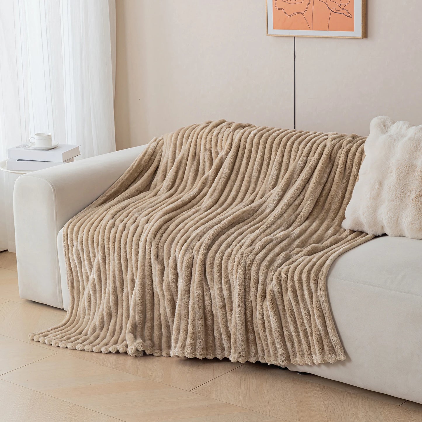 Thick Warm Flannel Blanket | Cozy Fleece Throw for All Seasons