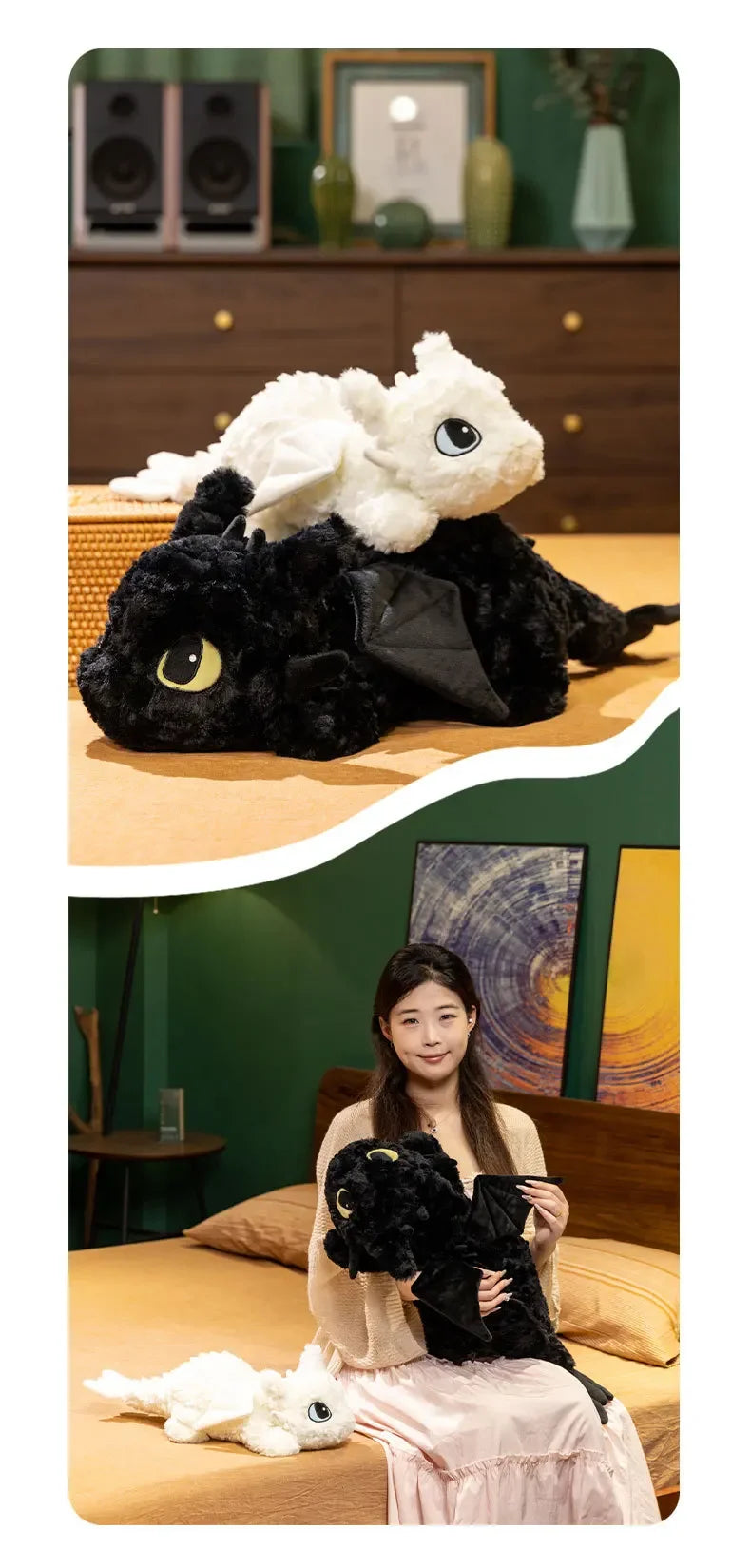 Kawaii Toothless Dragon Plush Toy | Soft Cartoon Body Pillow