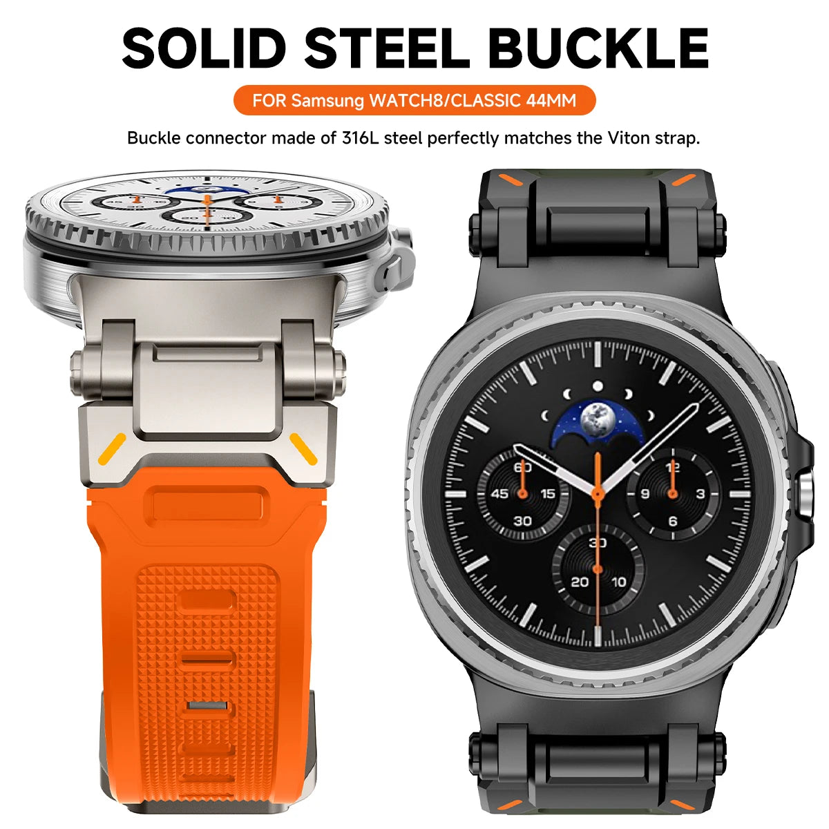 Luxury Rubber Strap for Galaxy Watches | Sporty & Comfortable Band