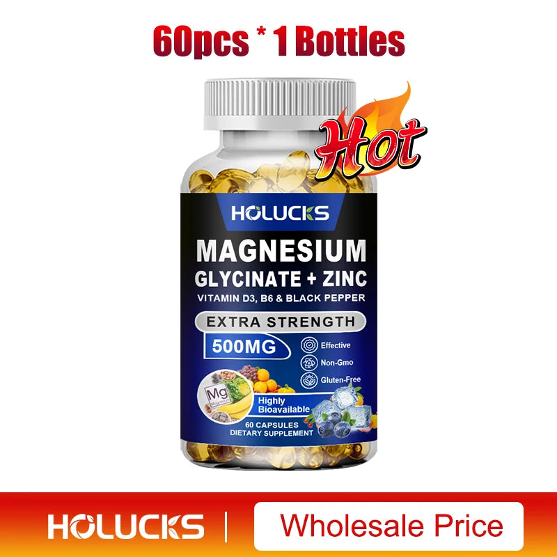 Magnesium Glycinate & Zinc Supplement | Optimize Sleep & Stress Relief