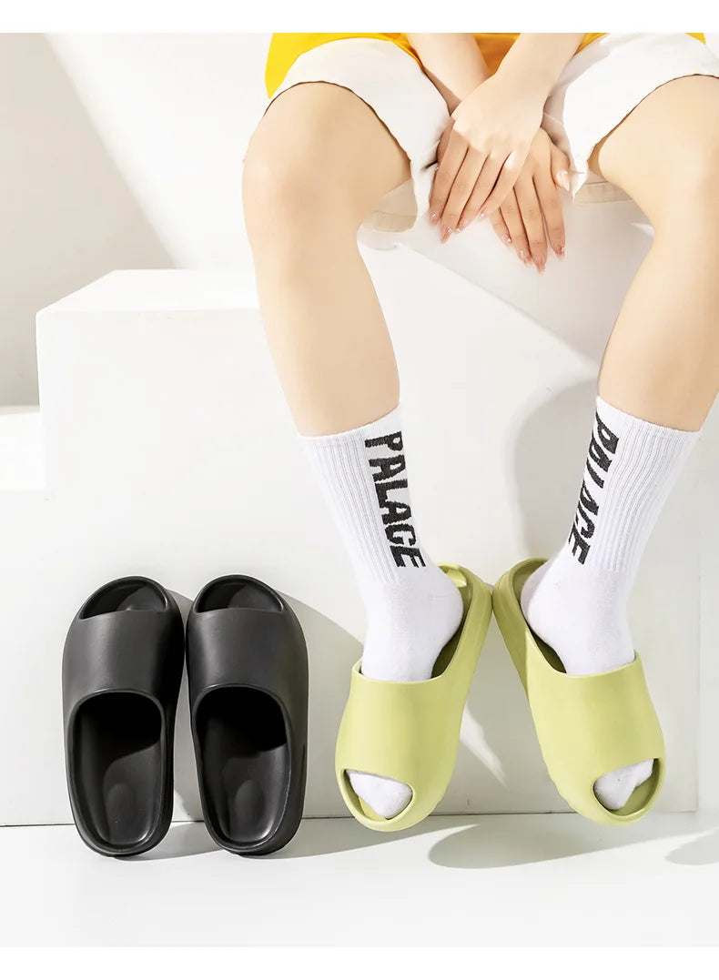 Women's Cloud Thick-Soled Coconut Slippers | Summer Bath Slides
