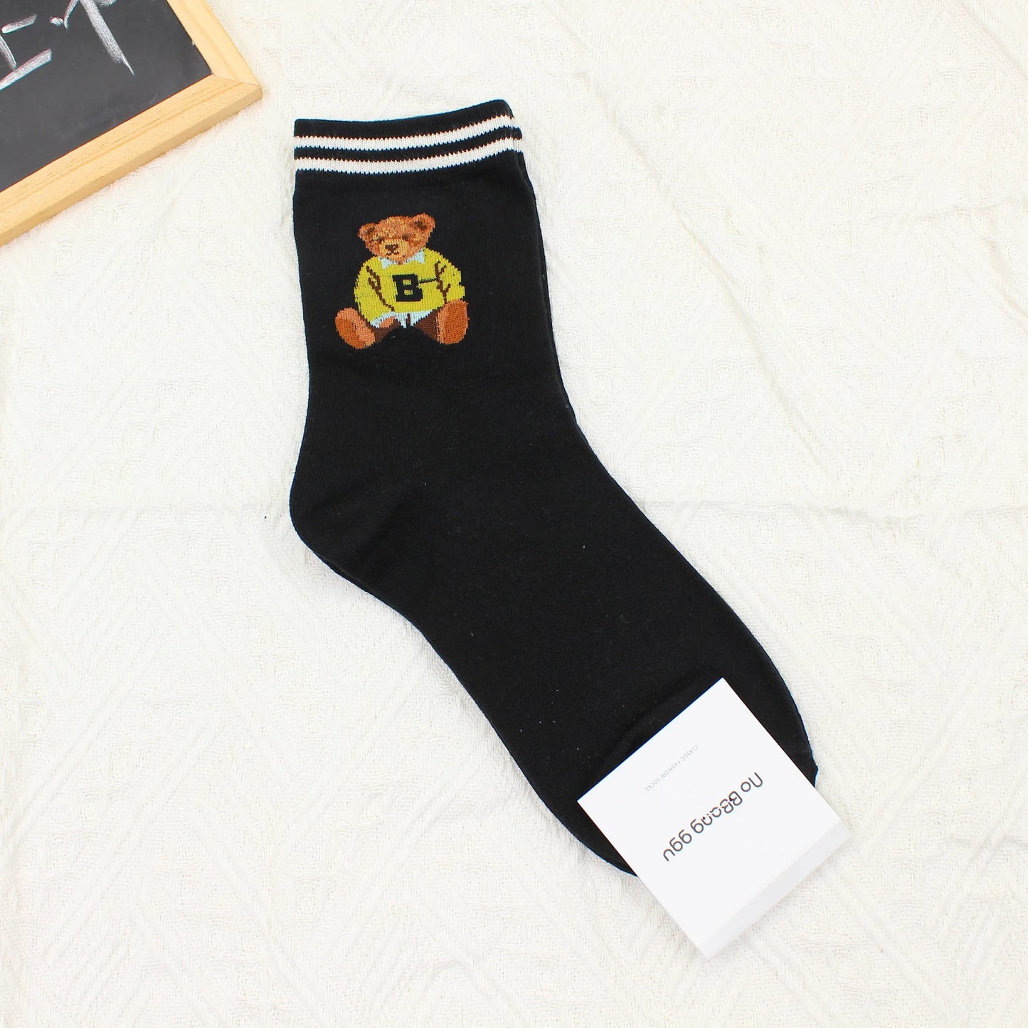 Adorable Women's Striped Cartoon Socks | Cute Kawaii Style