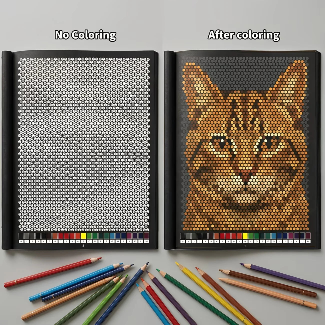 Mystery Mosaics Color by Number Coloring Book | Relax and Create