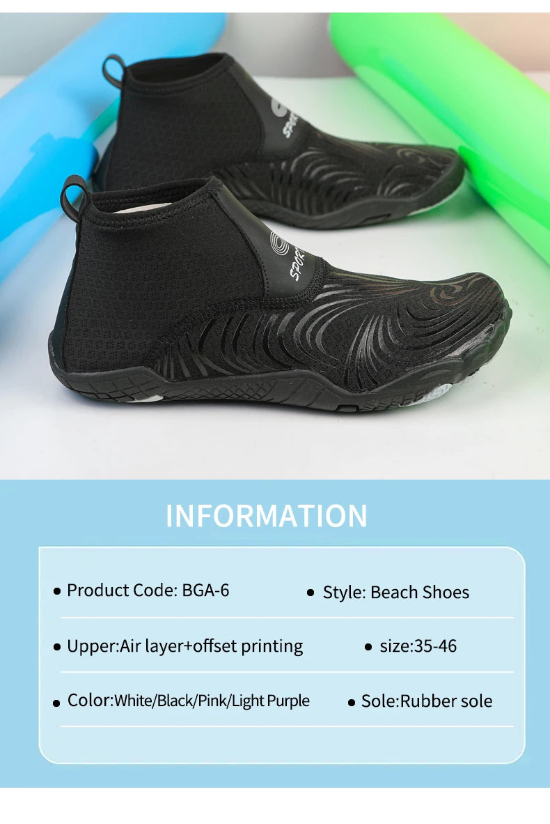 High Top Water Shoes | Versatile Diving, Swimming & Yoga Footwear