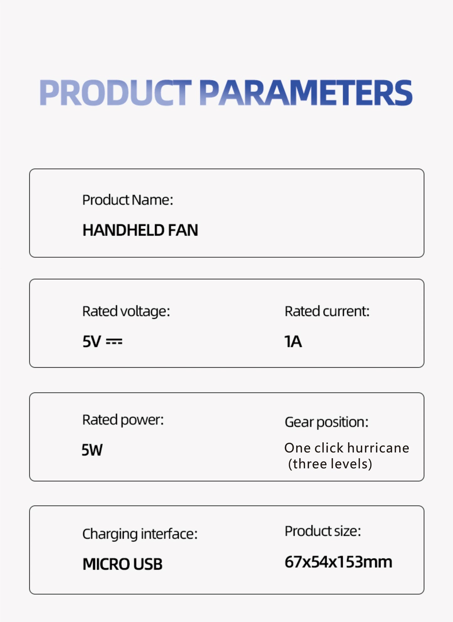 Portable Mini Handheld Fan | USB Rechargeable Mute Travel Fan